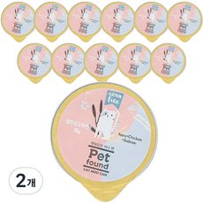펫파운드 고양이 미니 간식캔, 참치 + 닭고기 + 연어, 600g, 2개 참치 + 닭고기 + 연어, 50g, 2개