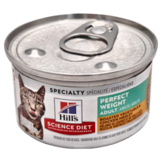 Hill's 希爾思 SCIENCE DIET 成貓 完美體重主食罐, 2.9盎司 6入, 香烤雞肉佐時蔬, 2.9oz, 6罐
