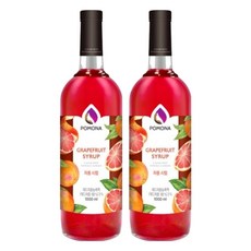 포모나 자몽 시럽, 1L, 2개 1000ml, 2개