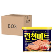 LOTTE 樂天 Ham 午餐肉 340g, 24罐, 韓國原裝進口, 質地軟嫩, 微鹹不膩, 可直接食用