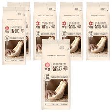 백설 찰밀가루, 1kg, 6개 1kg, 6개