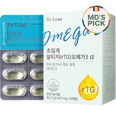닥터린 초임계 알티지 오메가3 알파 30.21g, 30정, 3개