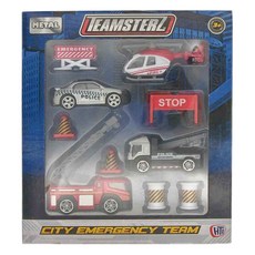 TEAMSTERZ 緊急救難車組，城市應急團隊套裝, HT65741, 1盒