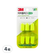 3M 螢光耳塞補充包, 6入, 4組