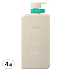제이숲 카밍 세라 정수리 냄새 쿨 비듬 샴푸 시트러스 허브향, 1000ml, 4개