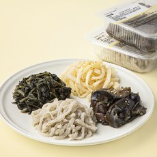 슈퍼키친 바로만든 나물반찬 건곤드레나물볶음 100g + 도라지나물 100g + 가지나물 140g + 들깨무나물 130g 세트, 1세트