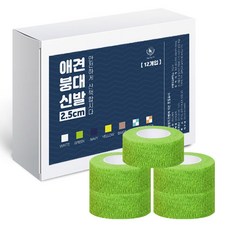 딩동펫 반려동물 자가접착 붕대신발 12p, 그린, 12개