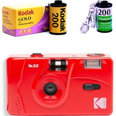 코닥 M35 카메라 + 코닥 골드 200 36컷 + 필름키링 랜덤발송, M35(Flame Scarlet), 1세트