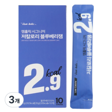 잼홀릭 저칼로리 블루베리 스틱잼 10p, 200g, 3개