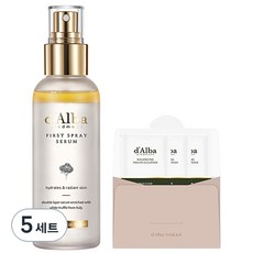 달바 화이트 트러플 퍼스트 스프레이 세럼 100ml + 밸런싱 비건 젤 클렌저 3ml x 3p 세트, 5세트