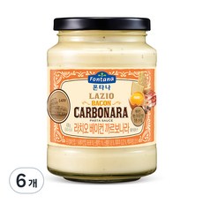 폰타나 라치오 베이컨 까르보나라 파스타소스, 430g, 6개