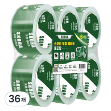 스코라 테이프 투명 중포장 63μm 48mm x 50m, 36개