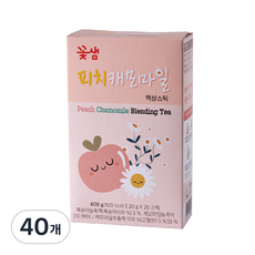 꽃샘 피치캐모마일 차, 20g, 20개입, 2개