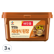 해찬들 재래식 된장, 2.3kg, 3개