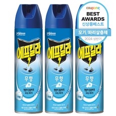 에프킬라 모기 스프레이 에어로졸 그린티향 500ml 4개 상품 이미지