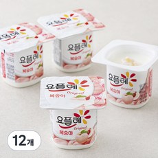 요플레 복숭아 멀티 85g, 12개
