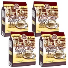 COFFEE TREE 咖啡樹 金裝檳城白咖啡 二合一 咖啡和奶精 450g (15小包x30g), 30g, 15包, 4袋