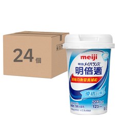 明治 明倍適 美味均衡營養補給 優格口味 125ml*24個, 含蛋白質膳食纖維