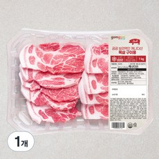 곰곰 보리먹인 캐나다산 목살 구이용, 1kg, 1개