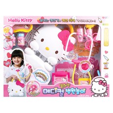 BUNNYLAND 造型手提盒醫護組 HELLO KITTY Set，HELLO KITTY設計，啟發孩子創意，培養生活經驗, 1組