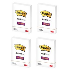 포스트잇 강한 점착용 노트 656, 화이트, 90개입, 4개 화이트, 4개