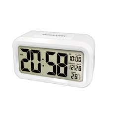 Kinyo 簡約光控聰明鐘 TD-331, 白色