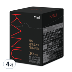 카누 다크 로스트 아메리카노, 0.9g, 30개입, 4개