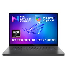 ROG 2024 제피러스 G16 라이젠 AI9 HX370 지포스 RTX 4070, 이클립스 그레이, 1TB, 32GB, WIN11 Home, GA605WI-QR012W