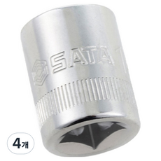 SATA 六角套筒 10mm 12305, 4個