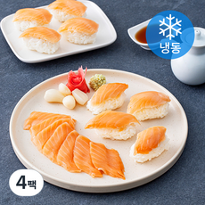 바다몰 초밥용 훈제 아틀란틱연어 20미 (냉동), 120g, 4팩