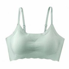 小綠豆居家百貨 冰絲會呼吸超挺內衣 清新綠 S、M、L、XL、XXL 聚酯纖維彈性纖維 無鋼圈內衣