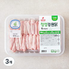 마니커 무항생제 인증 청정강원닭 윙 아랫날개 (냉장), 3개, 600g
