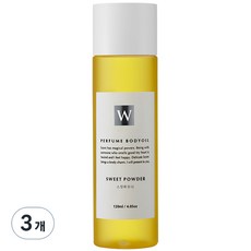 화이트센트 향기좋은 모이스처 마사지 바디오일 스윗파우더, 120ml, 3개