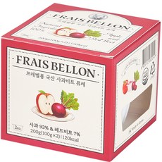 프레벨롱 국산 과일퓨레, 혼합맛(사과/비트), 200g, 1개 - 프레벨롱