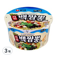 농심 사천 백짬뽕 사발 75g, 3개