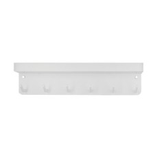 磁吸式廚具小物掛勾, 碳鋼+磁鐵材質，尺寸24.5*4.5*6cm, 白色, 1個