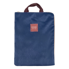MU XIN BAG 文青風A4手提文件袋, 3入, 27x35 cm, 牛津布, 27 x 35 cm, 藏青藍
