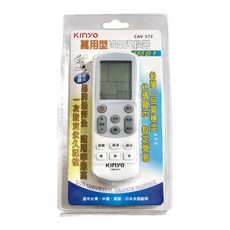 Kinyo 液晶顯示萬用冷氣遙控器 138 x 48 x 28cm, CAV-572, 1個
