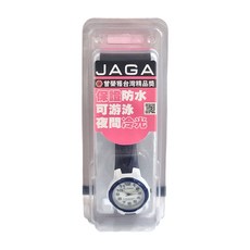 JAGA 捷卡 兒童款 冷光石英中性錶, 保證防水，可游泳, 深藍色, 1個