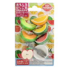 Iwako 造型橡皮擦 切片水果套裝, ER-BRI049, 1個