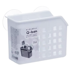工子白 651 Q-BAN三格筷架, 餐具瀝水收納架, 底部瀝水孔設計, 吸盤式三格筷子架, 1組