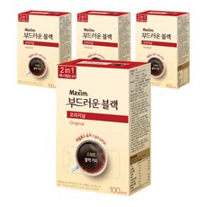 맥심 오리지날 부드러운 블랙 커피믹스, 2.7g, 100개입, 4개