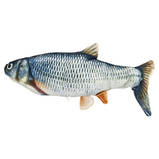 仿真電動跳跳魚, USB充電, 貓咪玩具, 摔真設計, 鯽魚, 1個