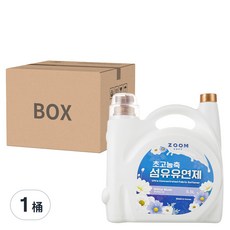 ZOOM 高濃縮衣物柔軟精 白麝香 5.5L, 1桶