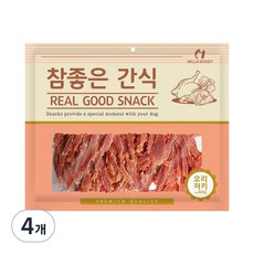 참좋은간식 헬로도기 강아지 건조간식, 오리져키, 600g, 4개 - 참좋은간식