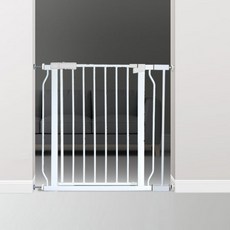딩동펫 프리미엄 강아지 반자동 안전문, 화이트, 1개