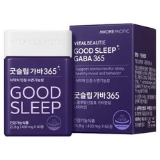 바이탈뷰티 굿슬립 가바365, 60정, 1개