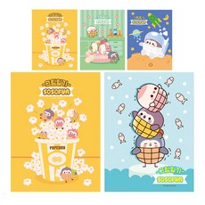 Young Art A4雙面2面1天繪畫日記本, 隨機出貨, 5個