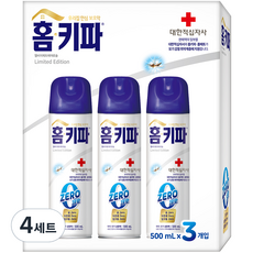 홈키파 대한적십자사 제로 에어졸 3p, 4세트, 1500ml
