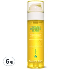 맥스클리닉 퓨리티톡 브라이트닝 오일 폼 클렌저, 110g, 110ml, 6개